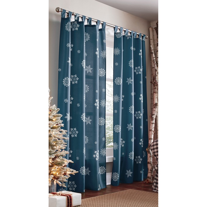 Scattered Snowflake Tab-Top Panel, , large