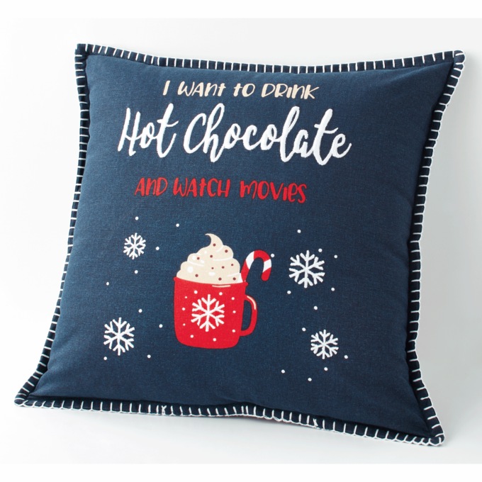 Drink Hot Chocolate Accent Pillow, , large