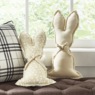 Set of 2 Bunny Silhouette Pillows, , large