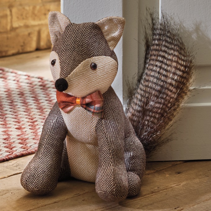 Fox Weighted Doorstop, Multi, large