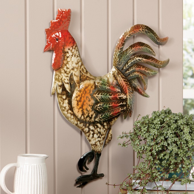 Metal Rooster Wall Décor Country Door