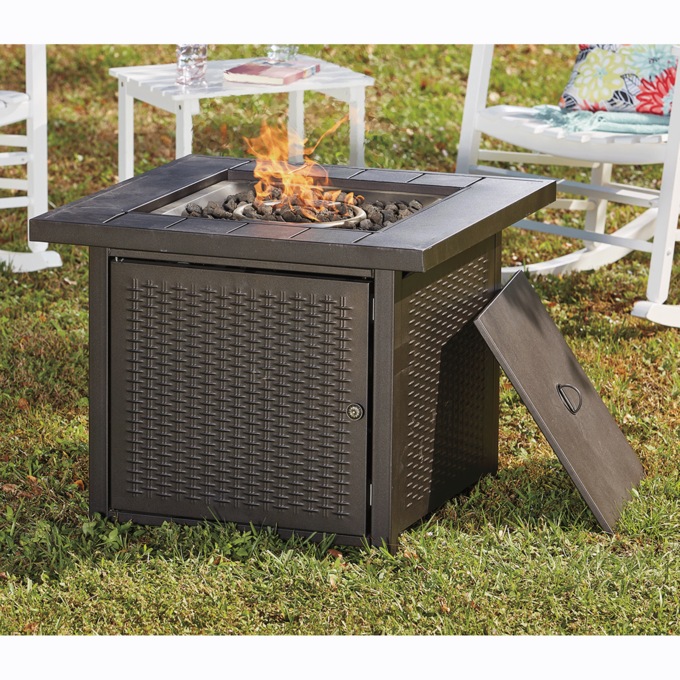 30" Propane Gas Firepit Table, , large