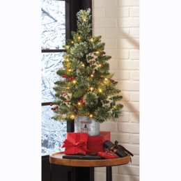 Christmas Tree Farm Mini Faux Tree, , large
