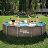 Summer Waves 12&#39; Dark Double Rattan Active Frame Pool, , large