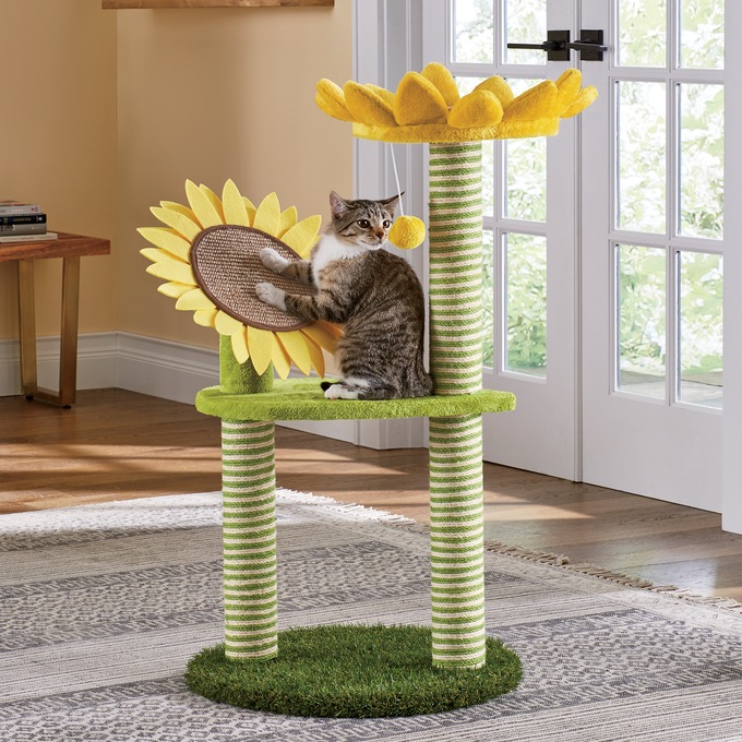 Prevue Sunflower Cat Tree, , large