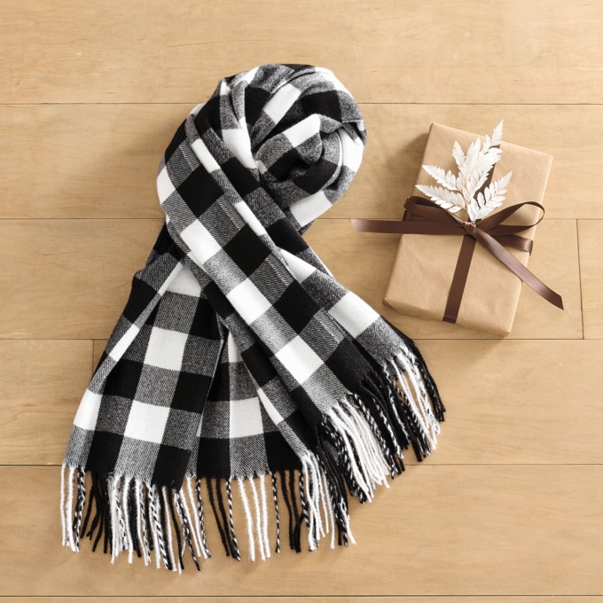 Buffalo Plaid Scarf, , large