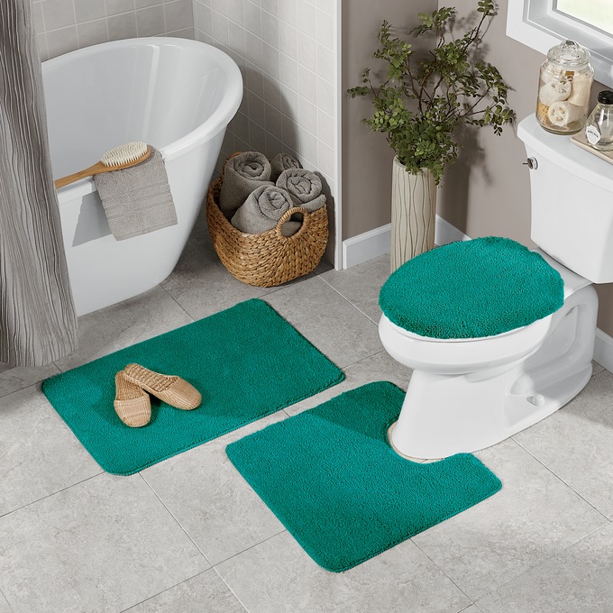 Mayfair 3-Piece Bath Mat Set, , large