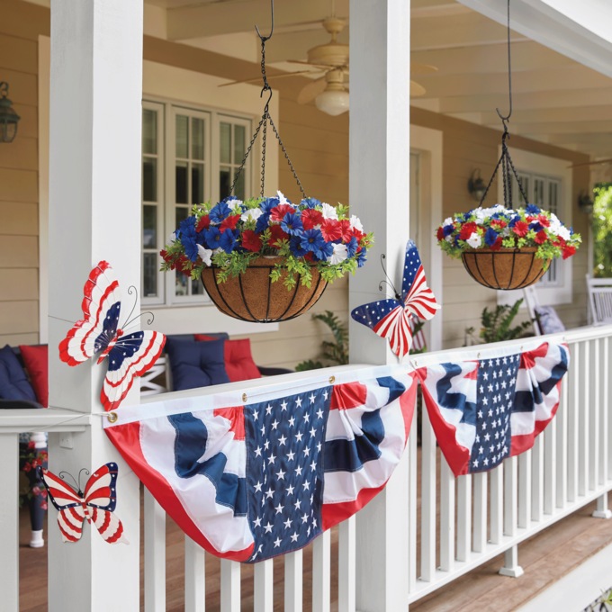 Americana Hanging Basket, , large