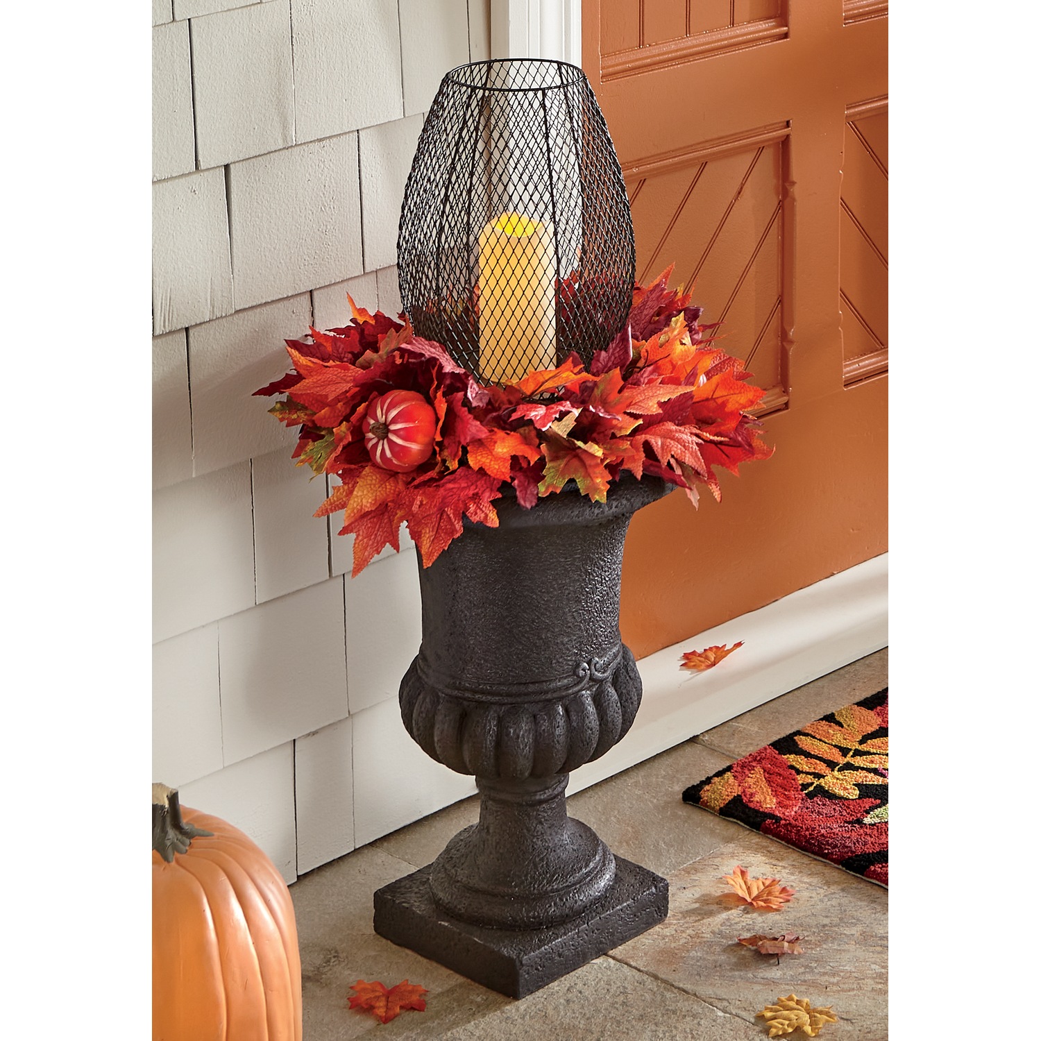 Fall Front Porch Planter Fall Urn Filler for Outdoors Fall Floral