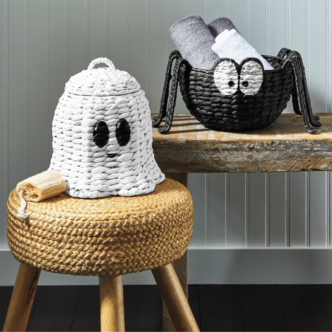 Woven Figural Halloween Basket, , large