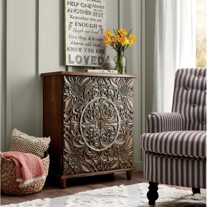 Carved-Door Cabinet, , large