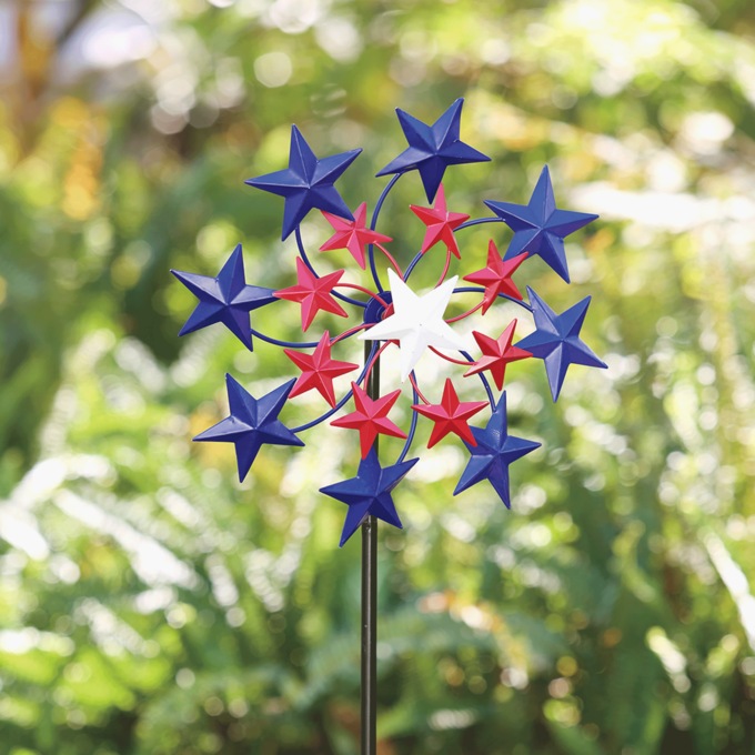 Americana Flower Garden Spinner, , large