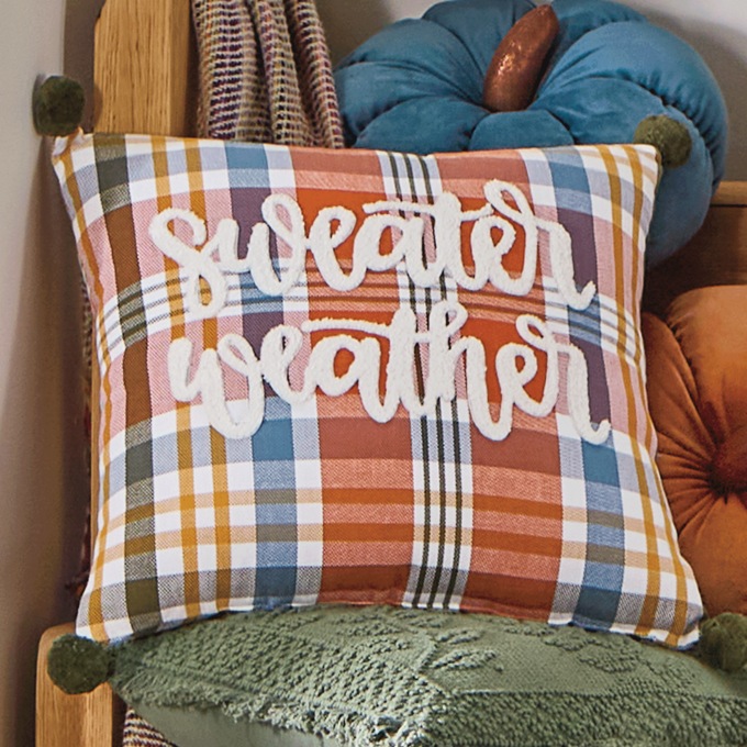 Sweater Weather Decorative Pillow, , large