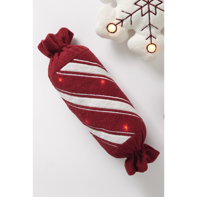 Figural LED Christmas Accent Pillow, , large