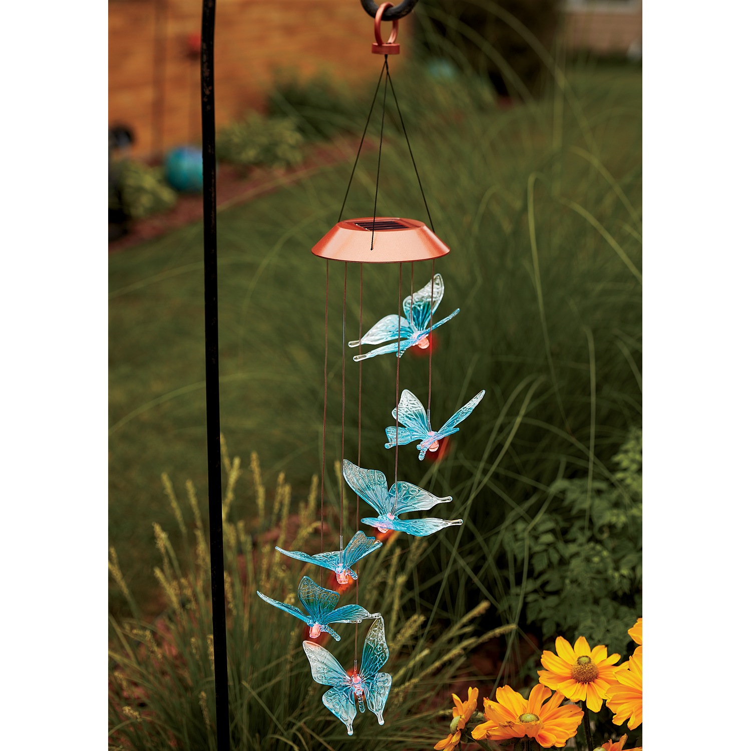 Solar Butterfly Mobile Country Door