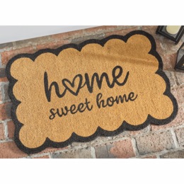 Scalloped Edge Coir Mat - 24&quot; x 36&quot;, , large
