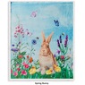 Spring Bunny Novelty Sherpa Throw, , large