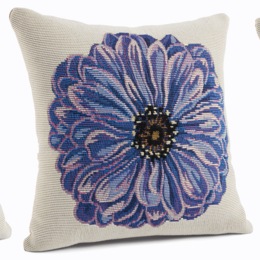Indoor/Outdoor Figural Flower Pillow, , large
