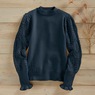 Nora Ribbed Women's Sweater with Pointelle Balloon Sleeves and Mockneck, , large