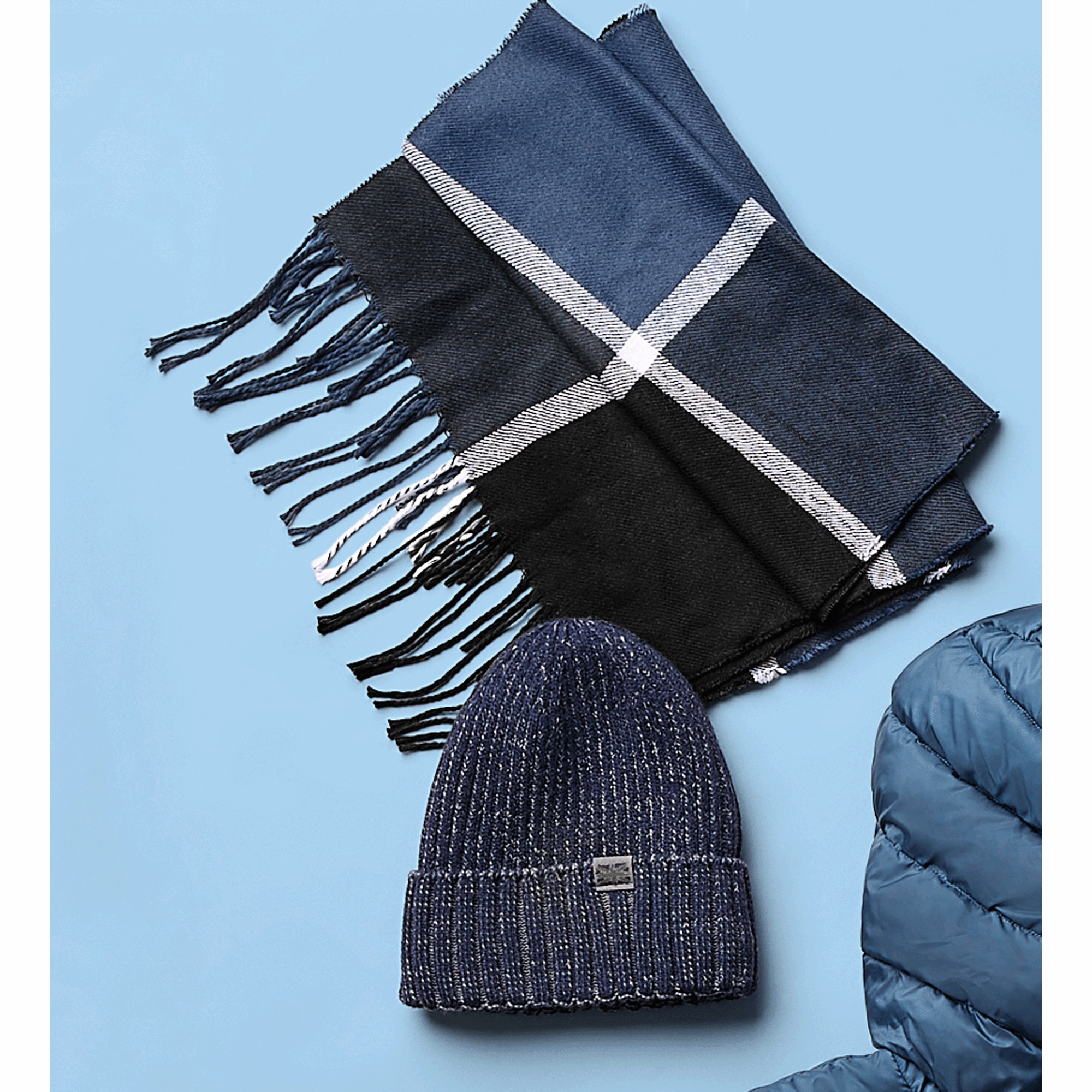 Britt&rsquo;s Knits Men&rsquo;s Winter Harbor Hat & Scarf Set, , large
