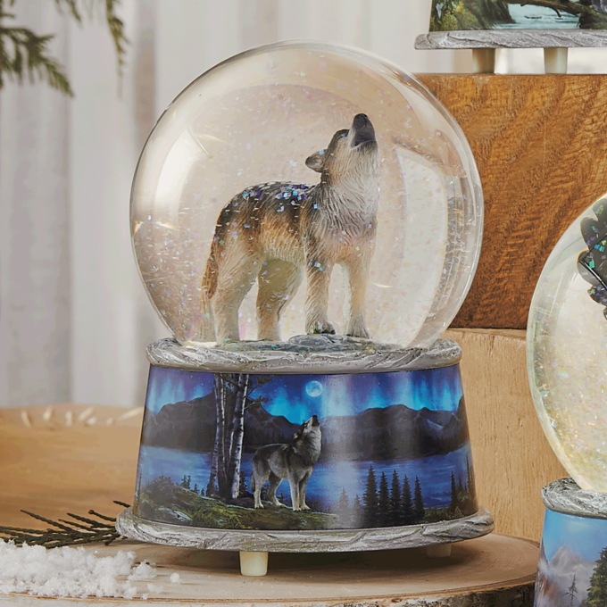 Lit Wildlife Waterglobe, , large