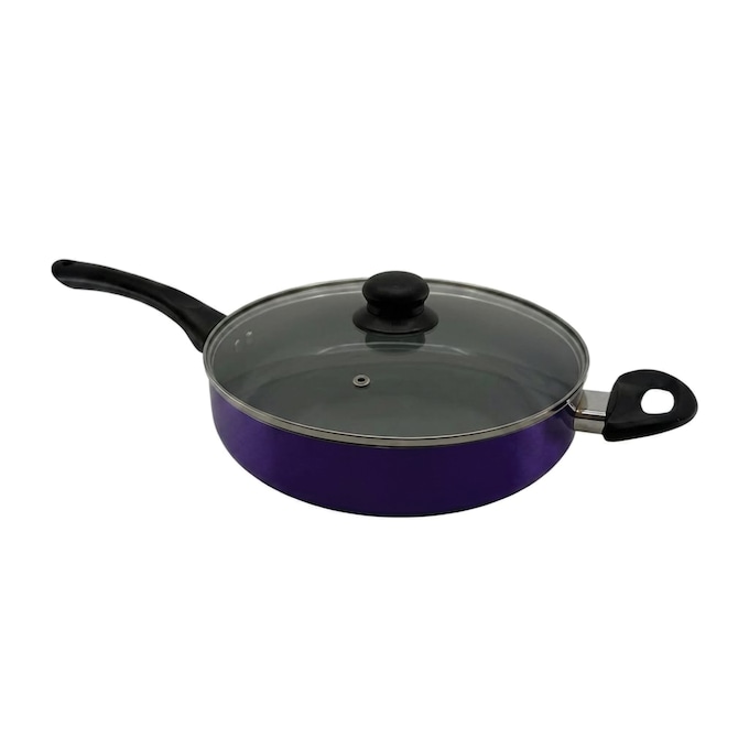 20-Piece Ceramic Metallic Cookware Set, Amethyst, large