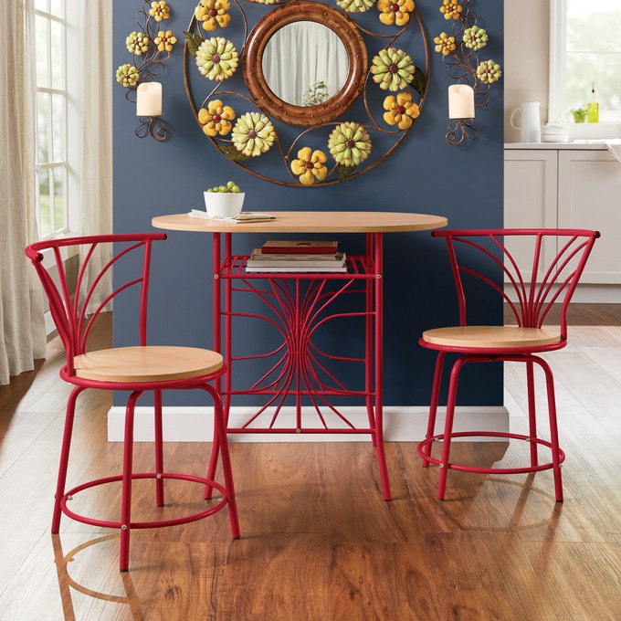 3-Piece Colorful Bistro Dining Set, , large