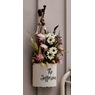 Distressed Hanging Planter with Spring Florals, , large