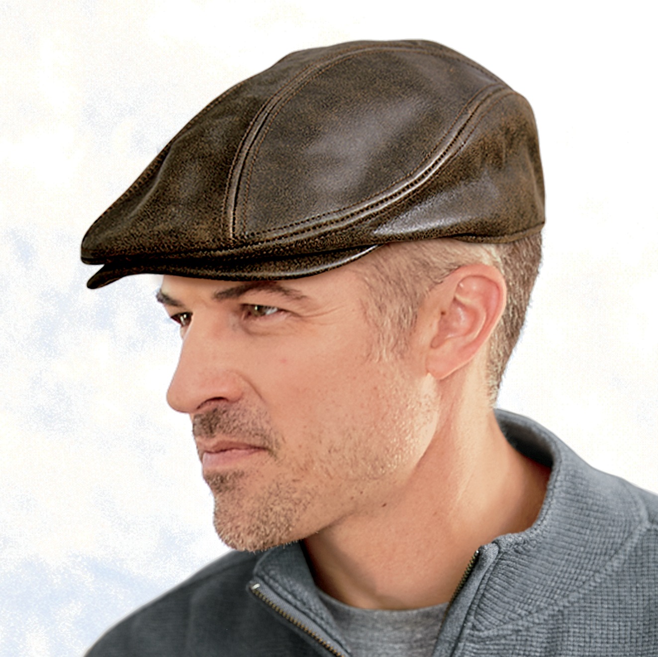 Leather Driving Cap | Country Door