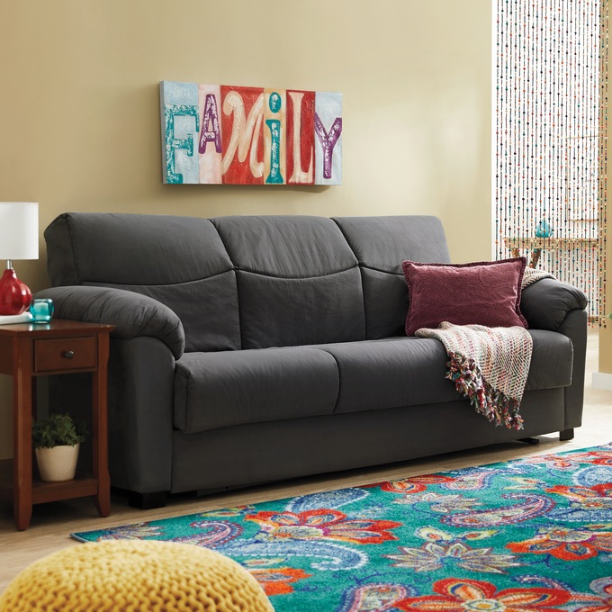Super Plush Convertible Sofa Bed with Storage, , large
