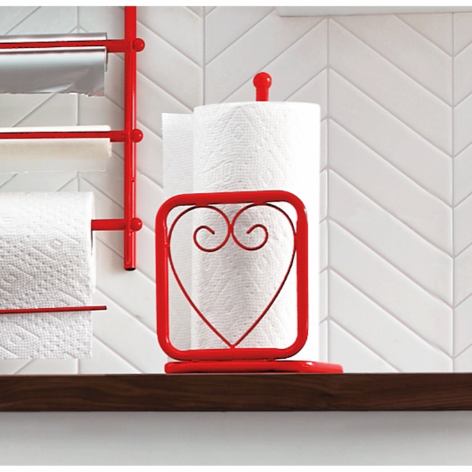 Heart Scroll Paper Towel Holder, , large