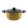 20-Piece Ceramic Metallic Cookware Set, Citrine, large