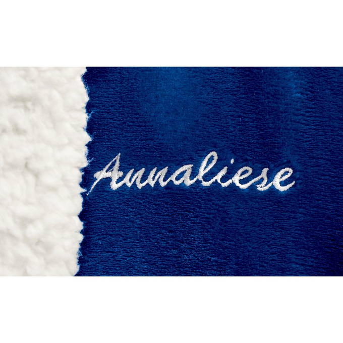 Faux-Sherpa Trim Unisex Robe, , large