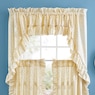 Mayfair Romantic Priscilla Ruffled Semi-Sheer Insert Valance, , large