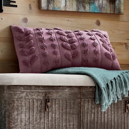 Leaf Tufted Pillow, , large
