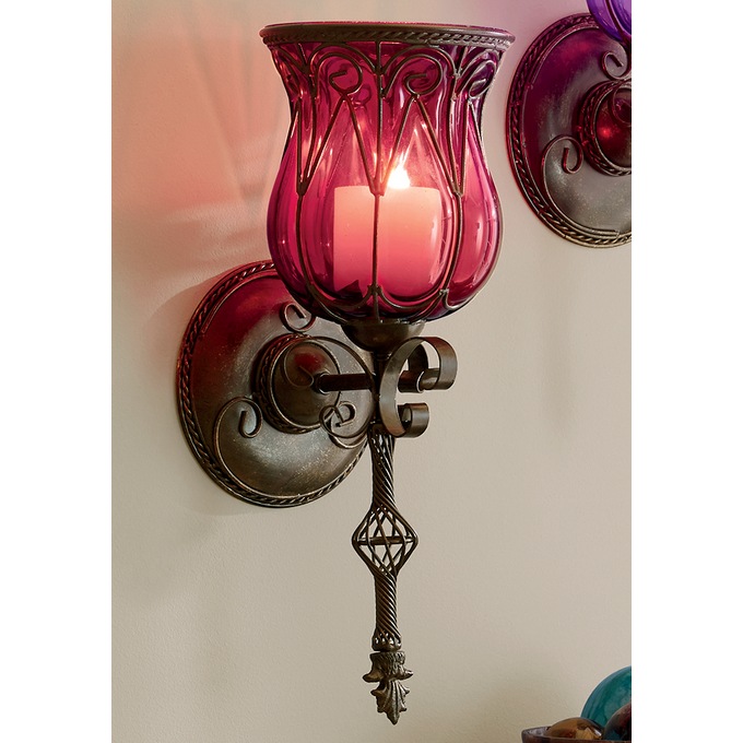 Captured Glass Wall Sconce, , large