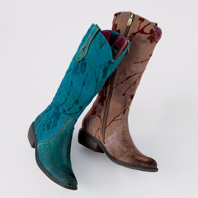 Laretilyn Floral Boot by Spring Step, , large