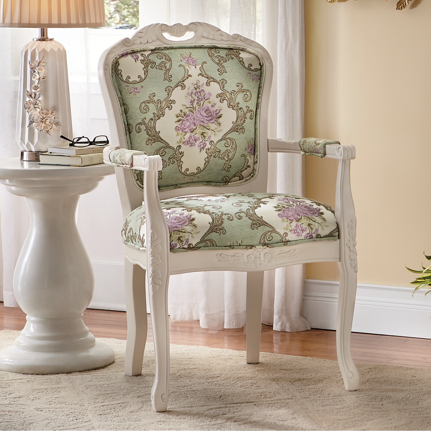 Rupert Rose Hand Carved Chair Country Door