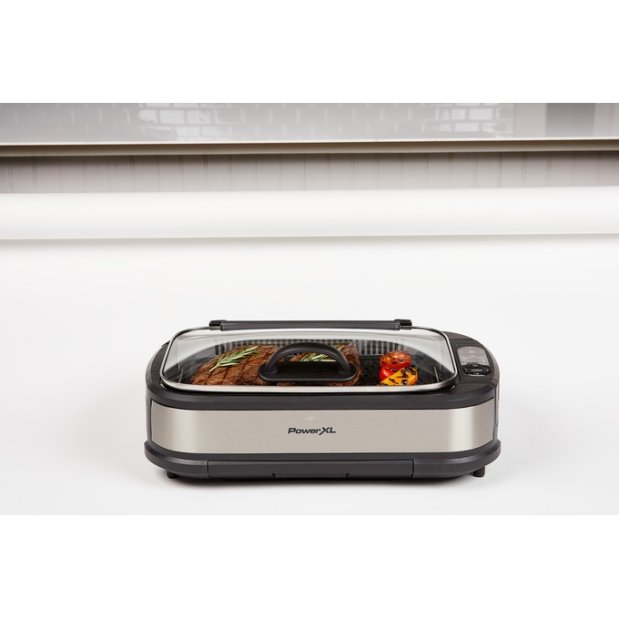 PowerXL Smokeless Grill Pro Stainless & Reviews