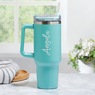 Personalized Script Stainless Steel 40-oz. Travel Mug, , large