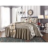 Ticking Stripe Ruffled Bedspread, , large