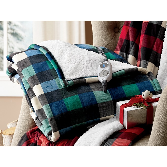 Buffalo plaid heated best sale throw
