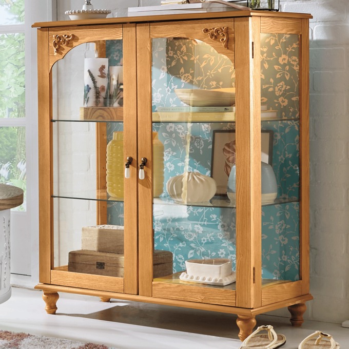 Floral Curio Cabinet, , large