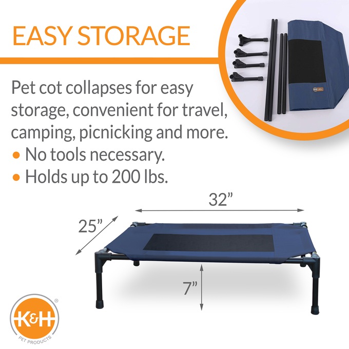 K&H Original Pet Cot Elevated Pet Bed, , large