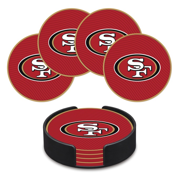 Set of 4 NFL Coasters, , large