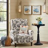 Toile Wingback Recliner, , large