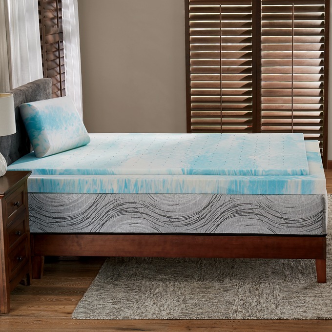 Sleep Connection 1.5" Cooling Memory Foam Topper Country Door