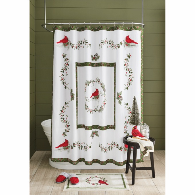 Cardinal Shower Curtain, , large