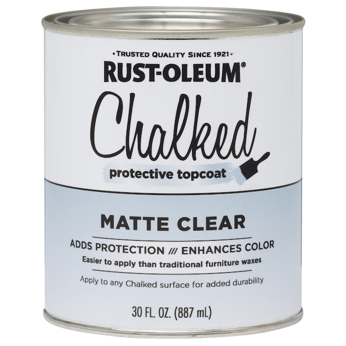 Rust-Oleum Chalked Ultra Matte Paint, Clear Topcoat, large