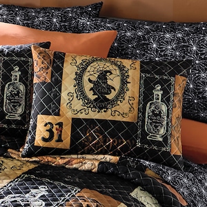 Reversible Halloween Sham, , large